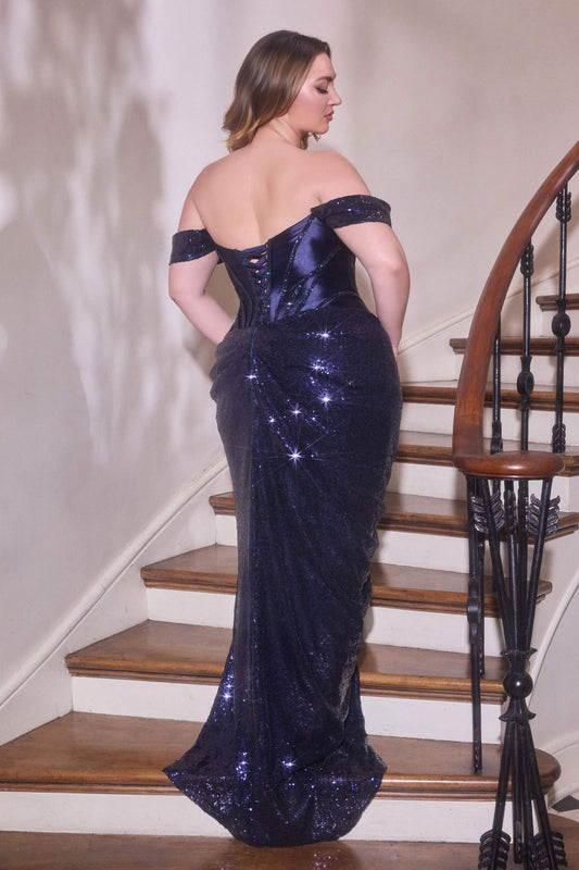 Off Shoulder Sculpted Satin Corset