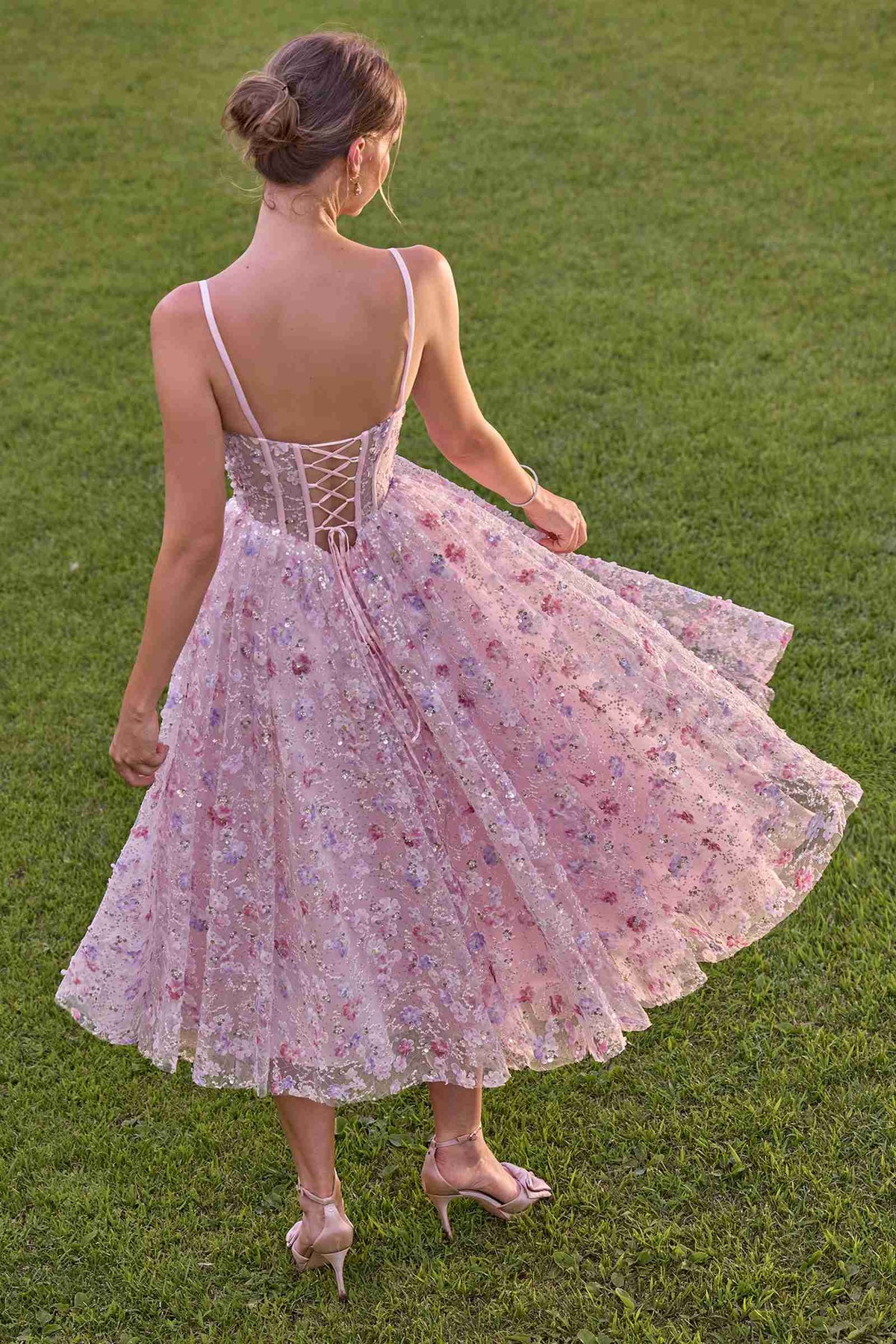 A-Line Tea Length Tea Party Dress
