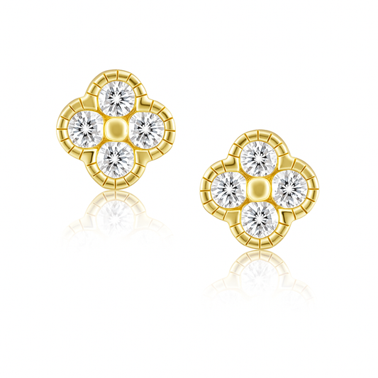 Gracie Clover Studs