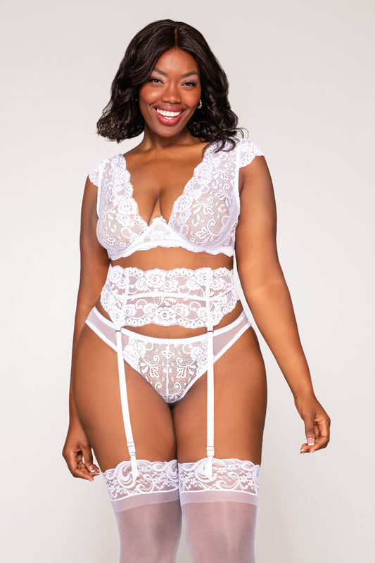 Curvy Everlasting Love Lace Bra Set
