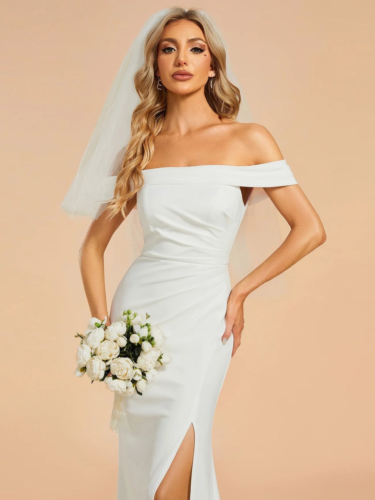 Eternal Romance Off-Shoulder Bridal Gown