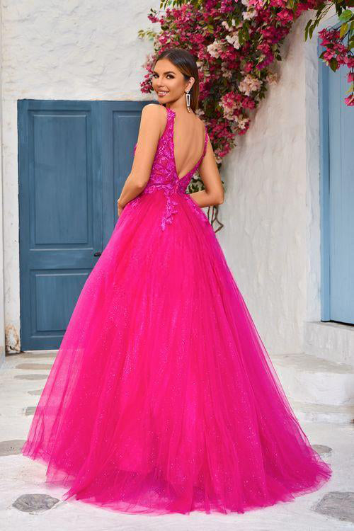 Sweetheart A-Line Dress in Sage, Navy, and Hot Pink