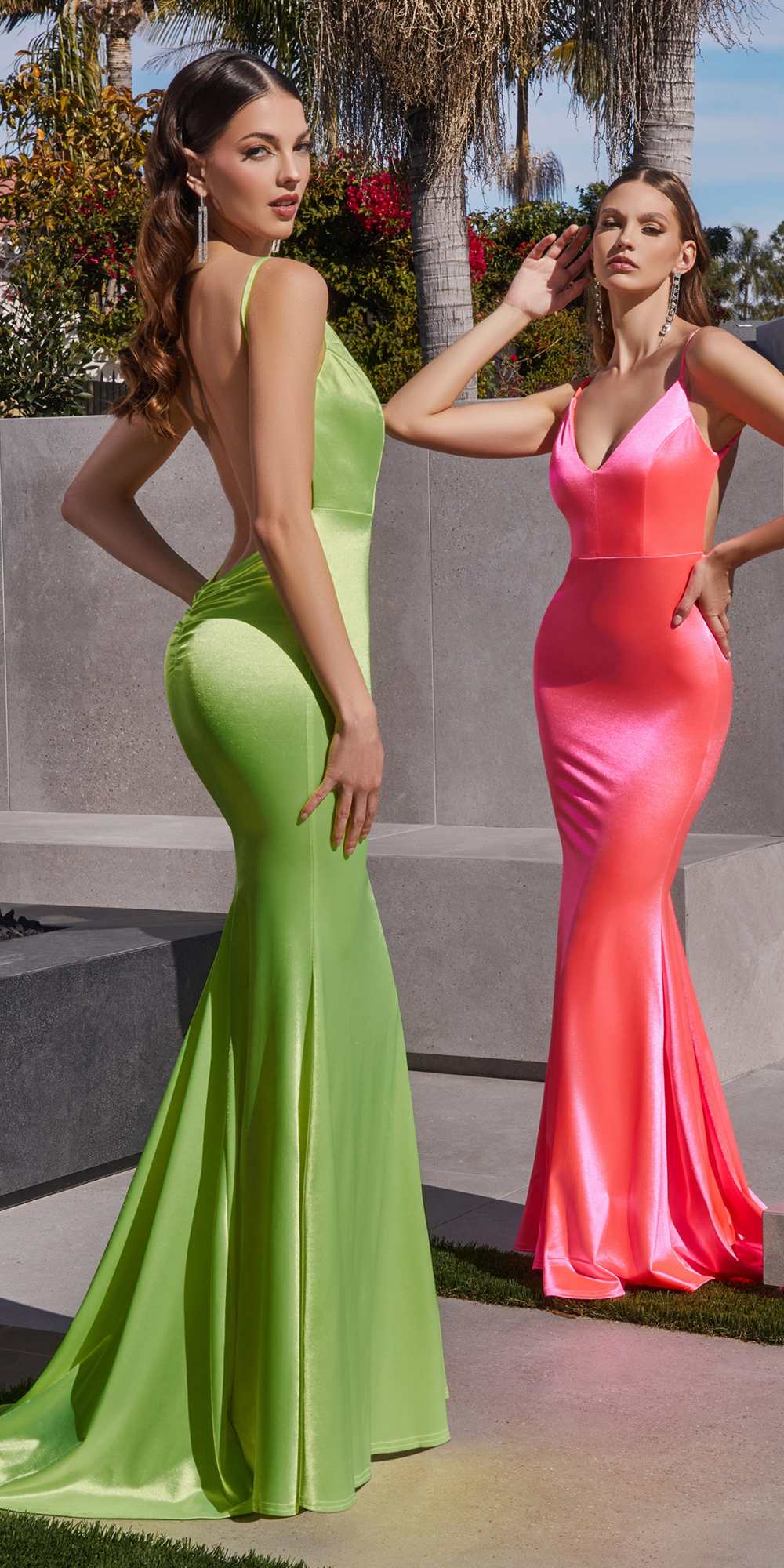 Long Fitted Semi Formal Gown