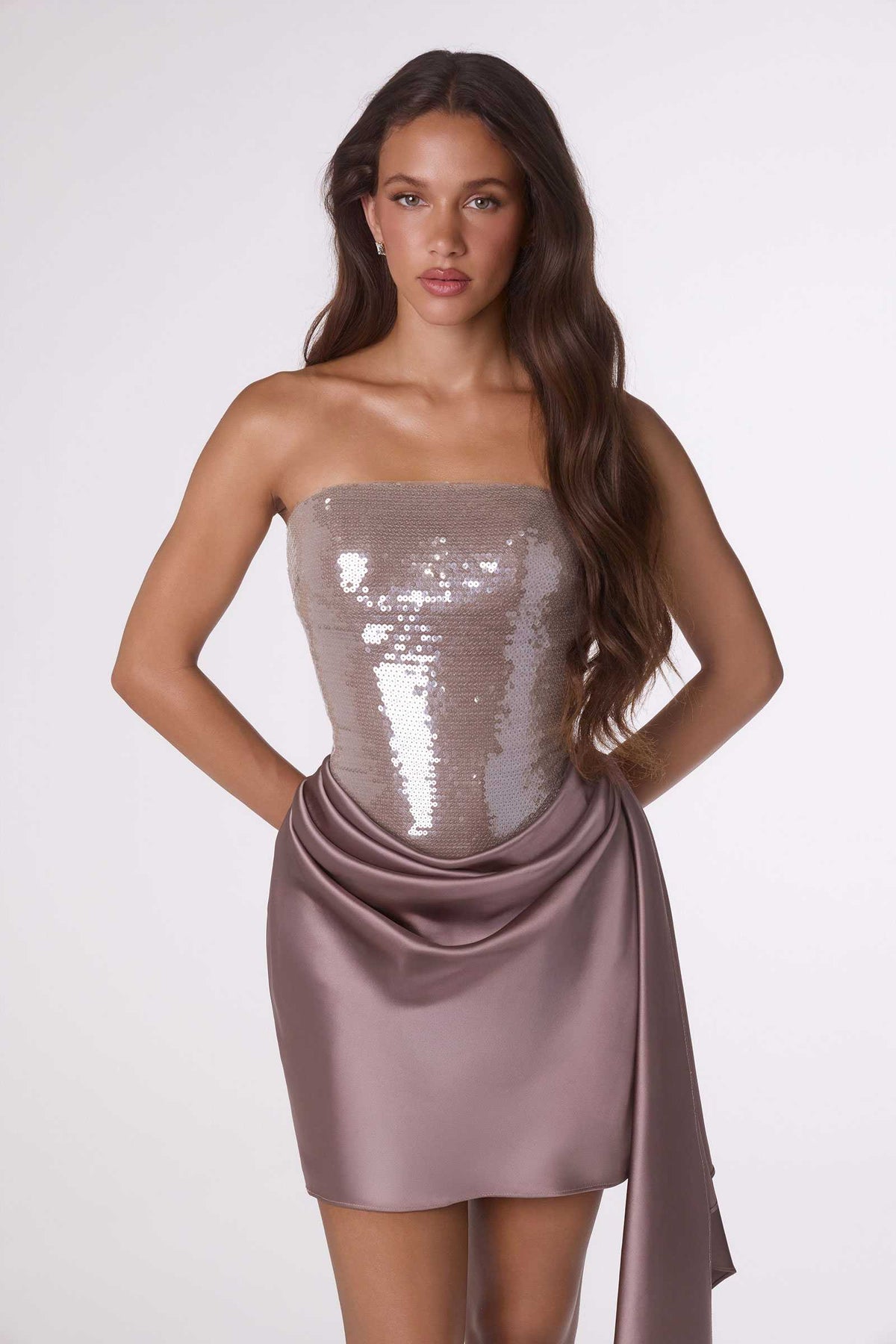 Sculpted Modern Fit Strapless Mini Dress